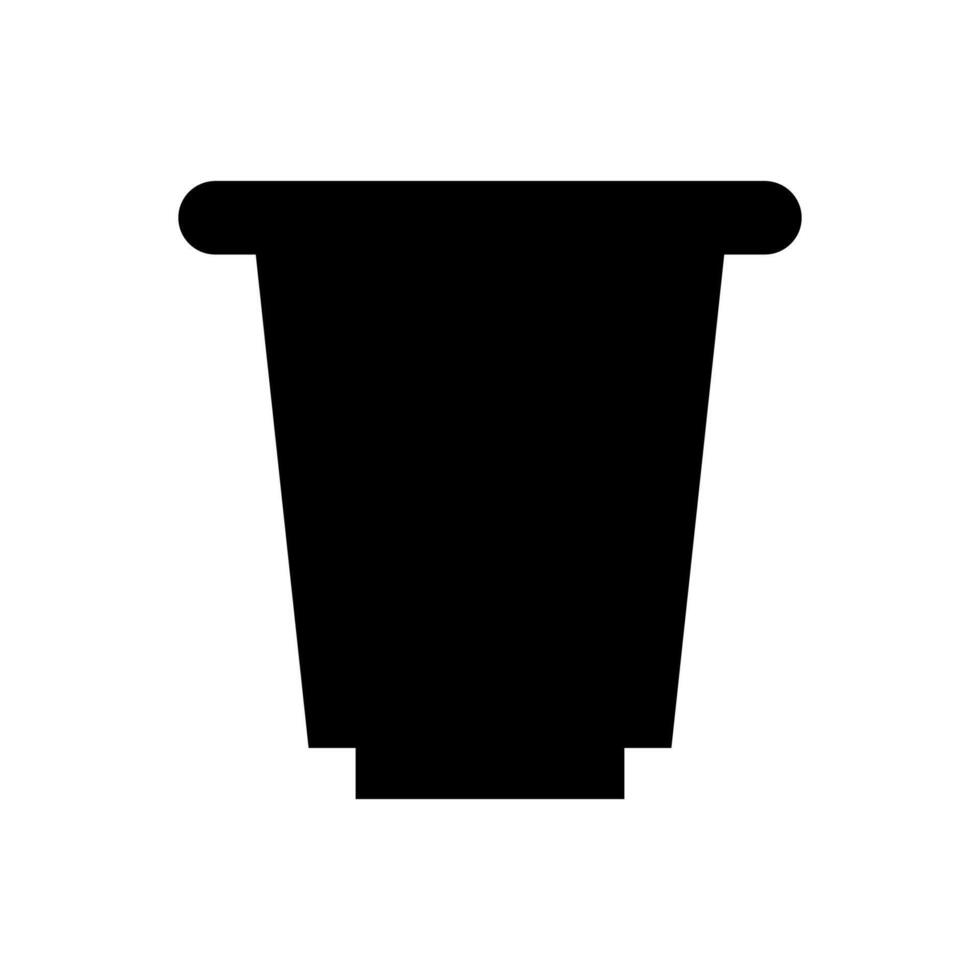 café cápsula icono en blanco antecedentes vector