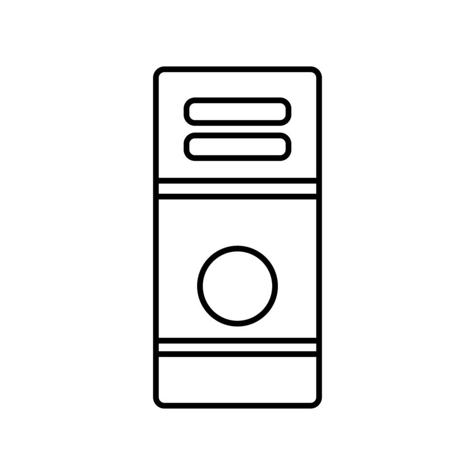 Computer case icon on white background vector