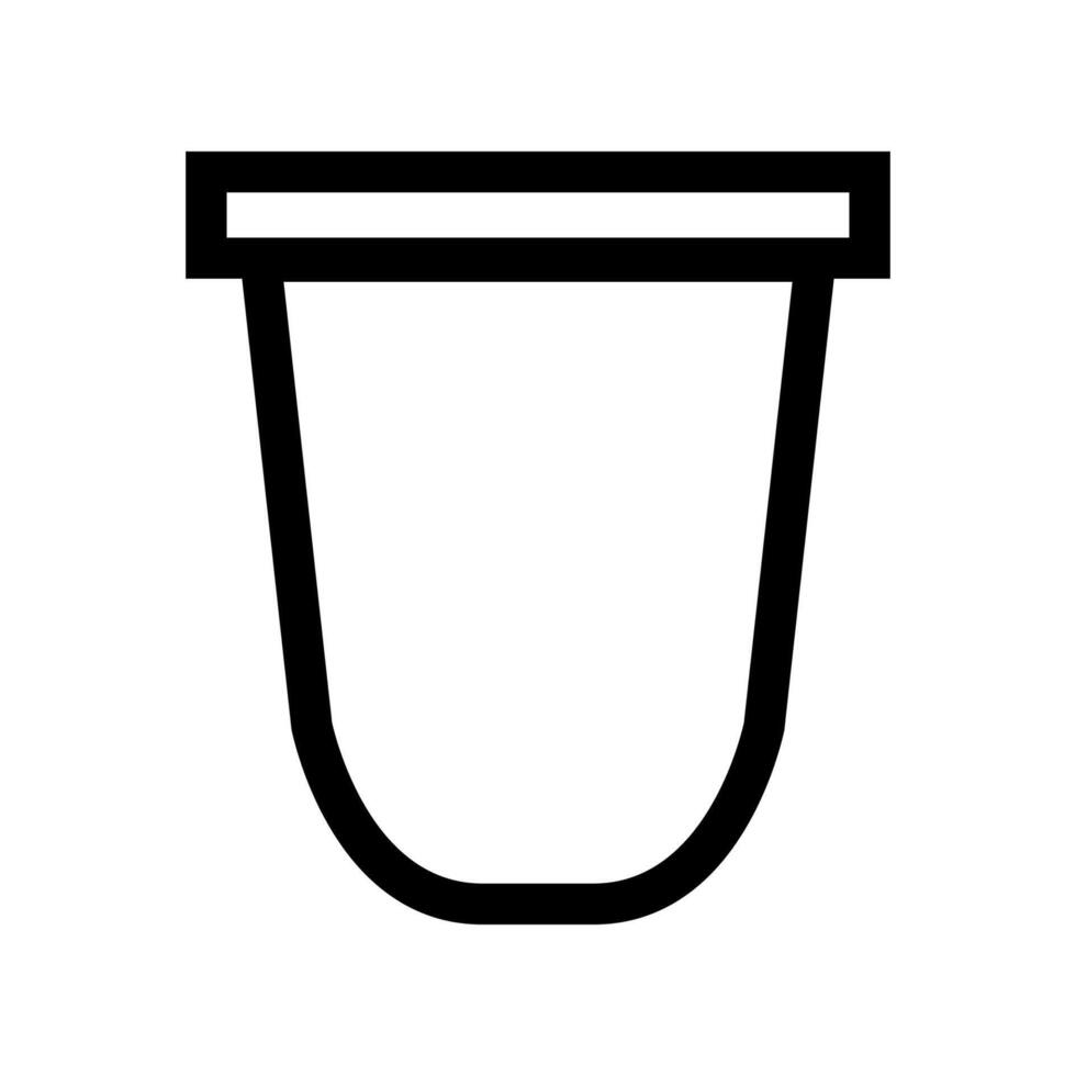 café cápsula icono en blanco antecedentes vector