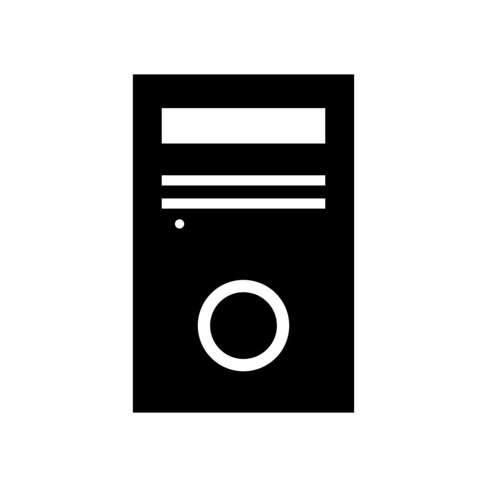 Computer case icon on white background vector