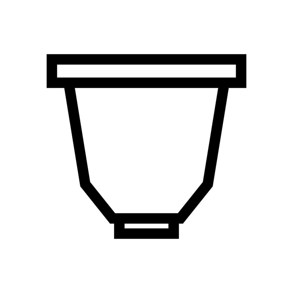 Coffee capsule icon on white background vector