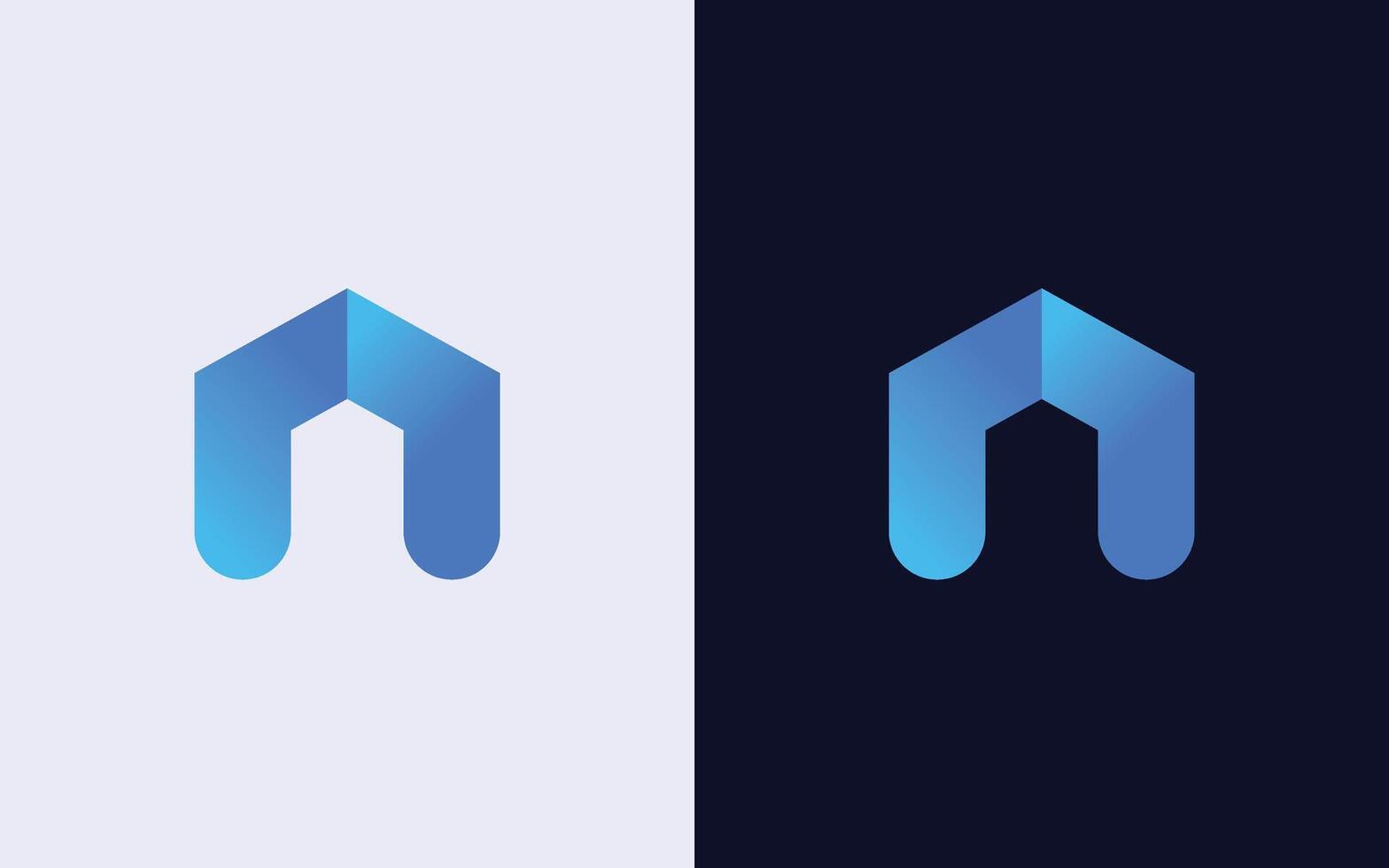 Creative and minimal colorful home logo template. Modern house logo vector