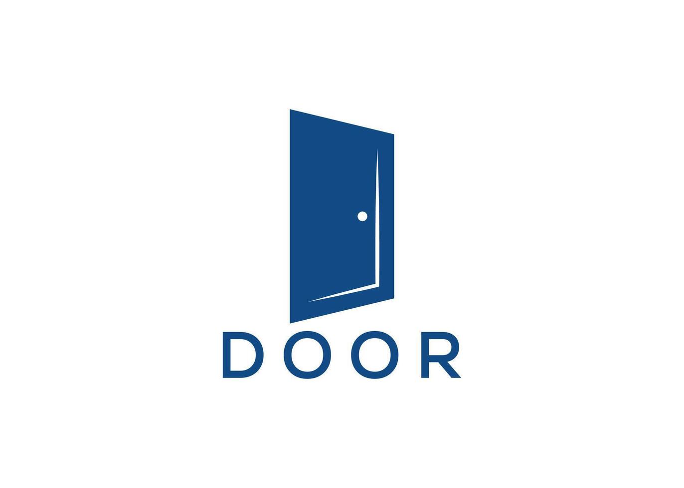 Creative and minimal door logo template vector