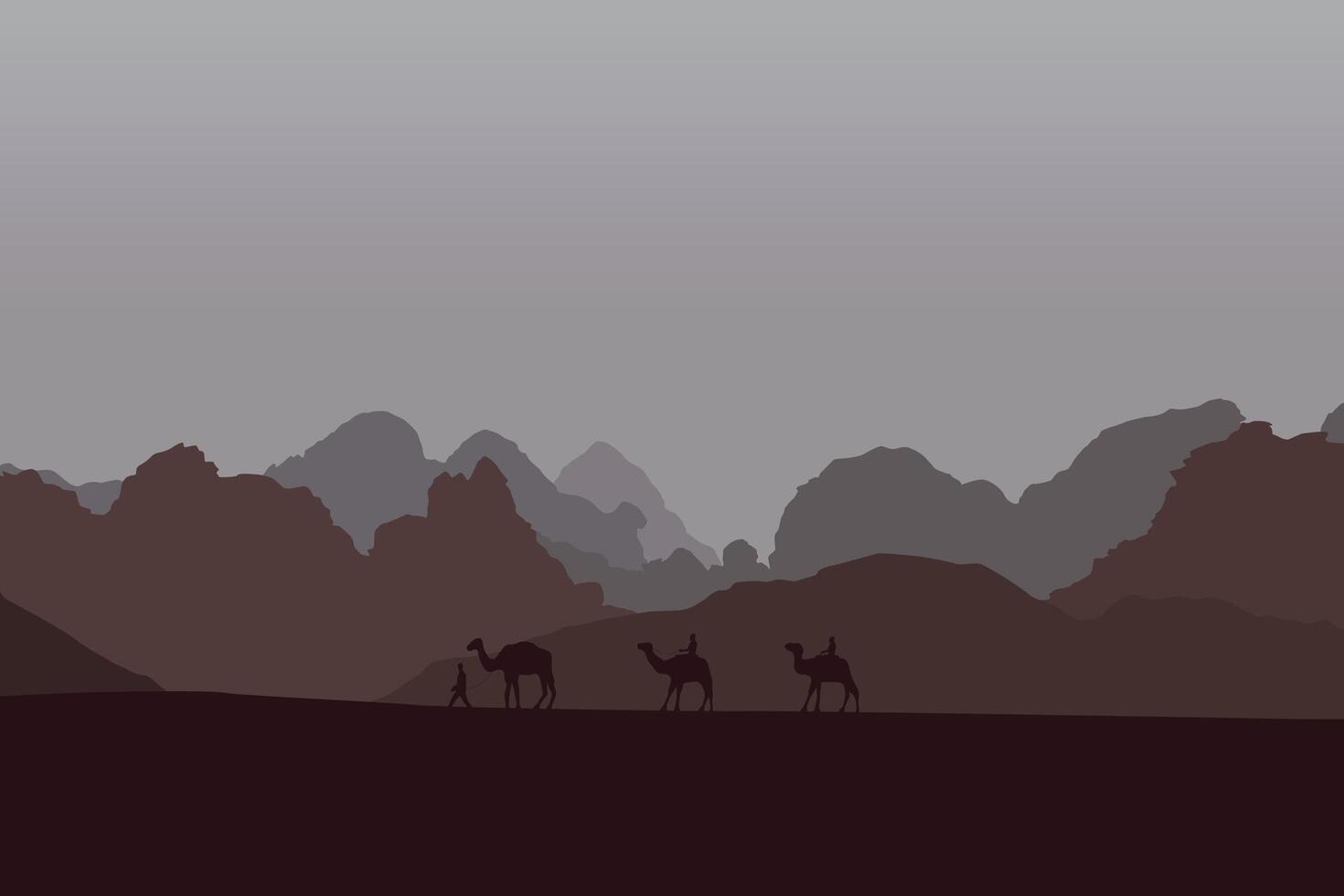 animal in nature. Illustration in flat style. vector