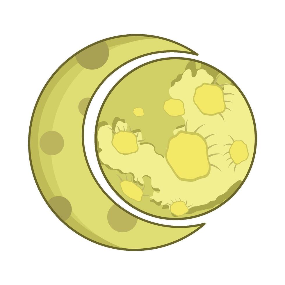 illustration of moon vector