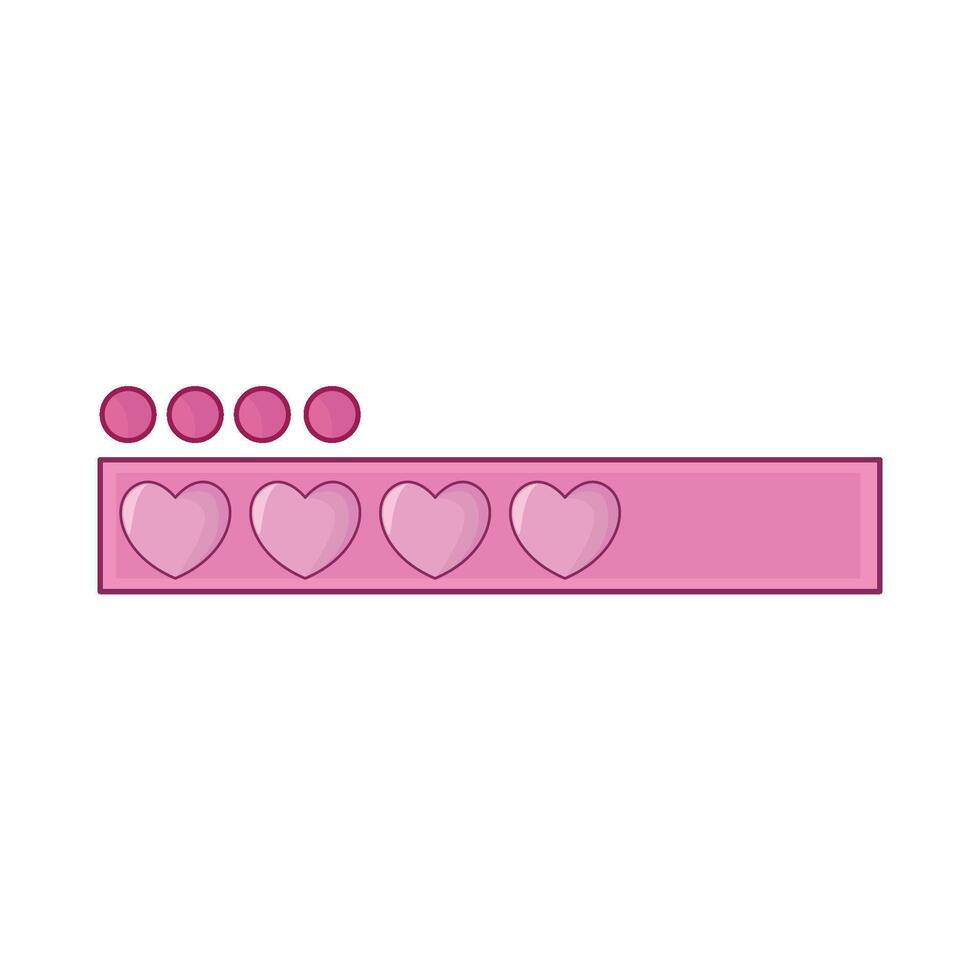 illustration of love loading vector
