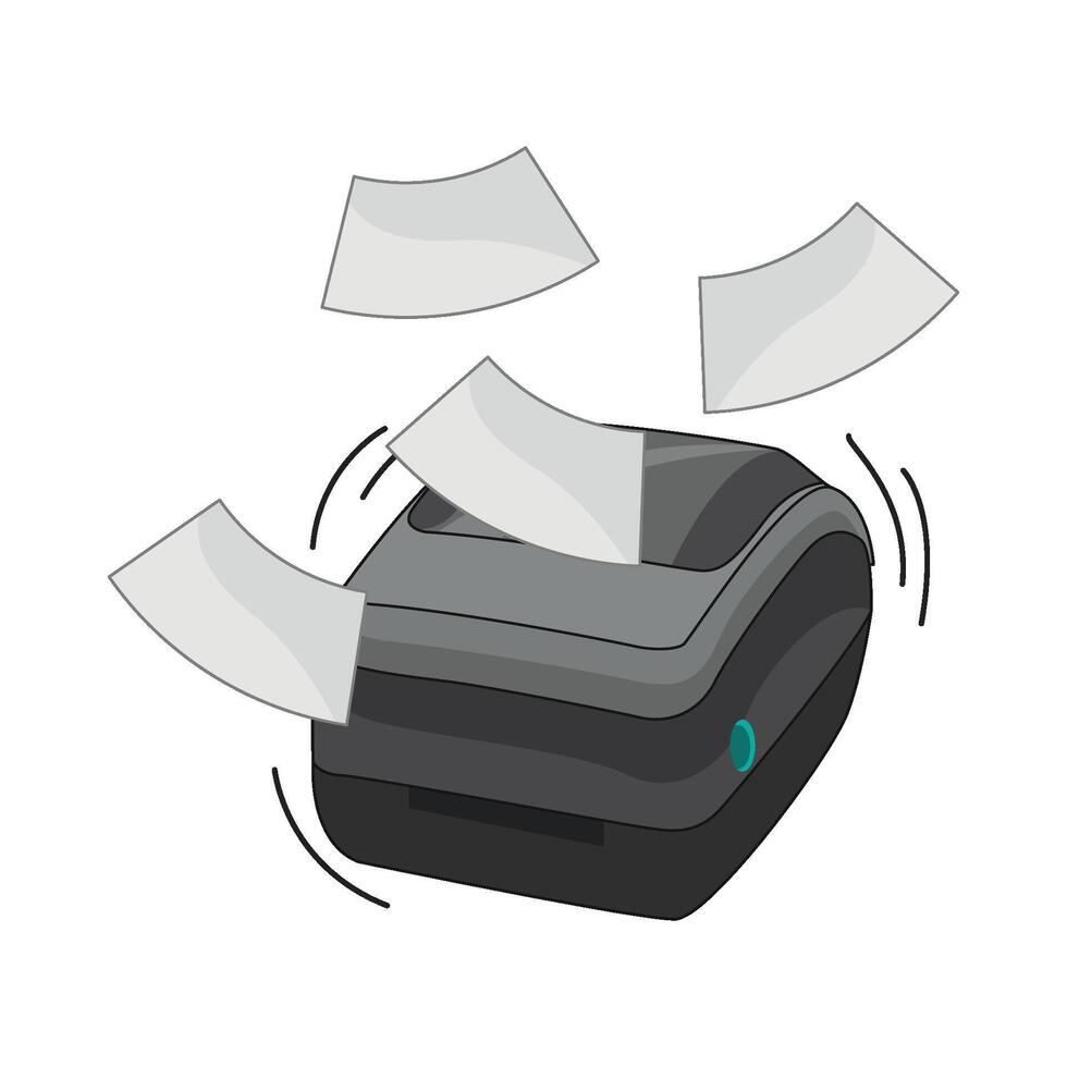 illustration of printer vector