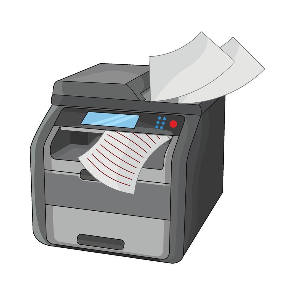 illustration of printer vector