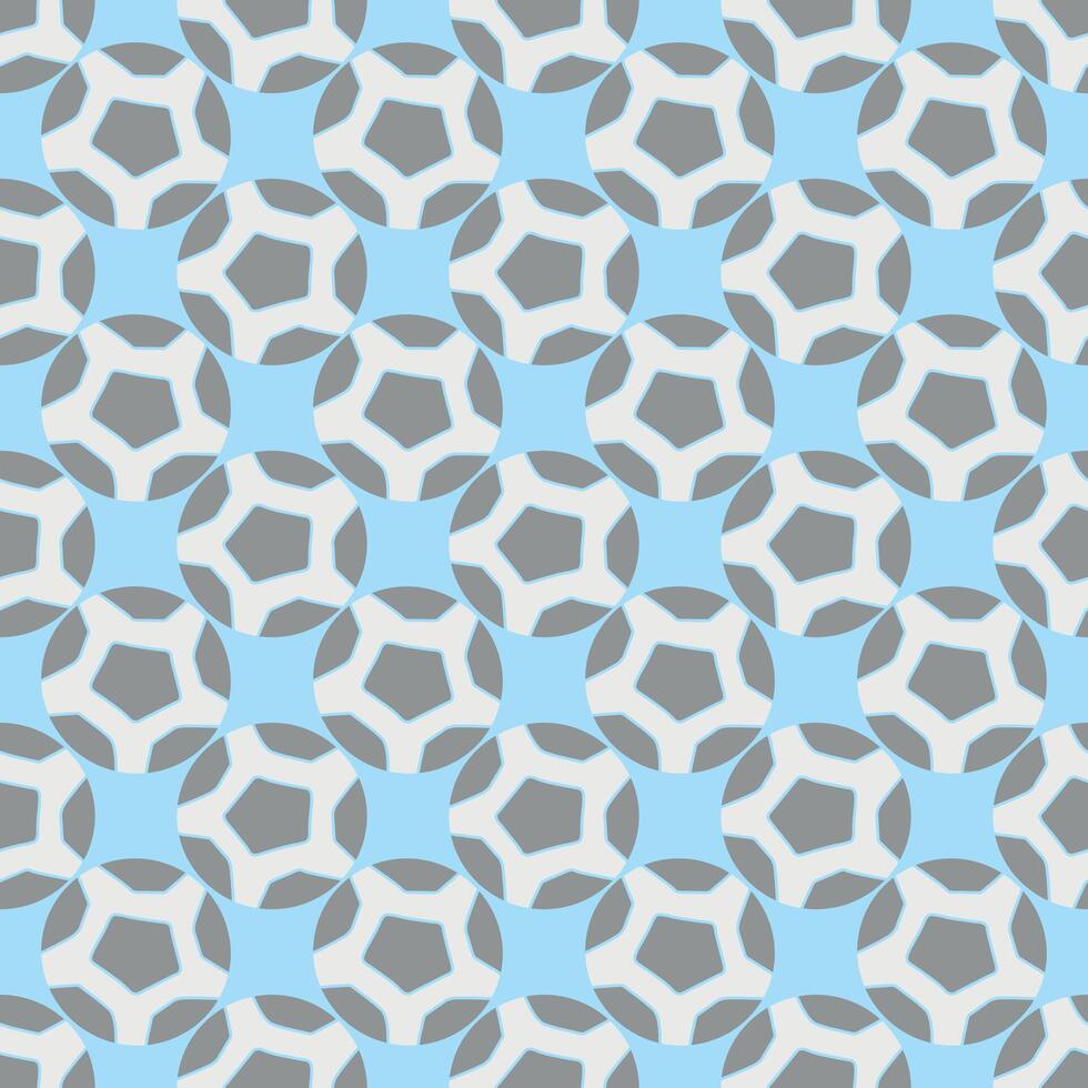 Seamless football pattern. Background with soccer ball. Doodle football illustration vector