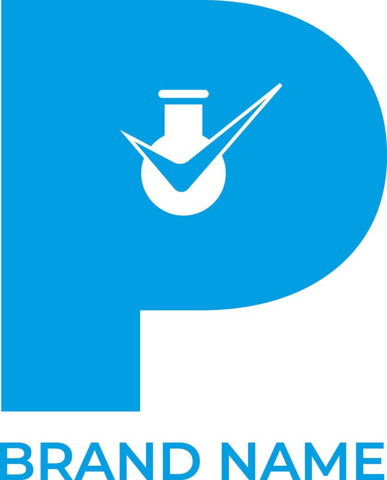 P prove initial icon logo design vector