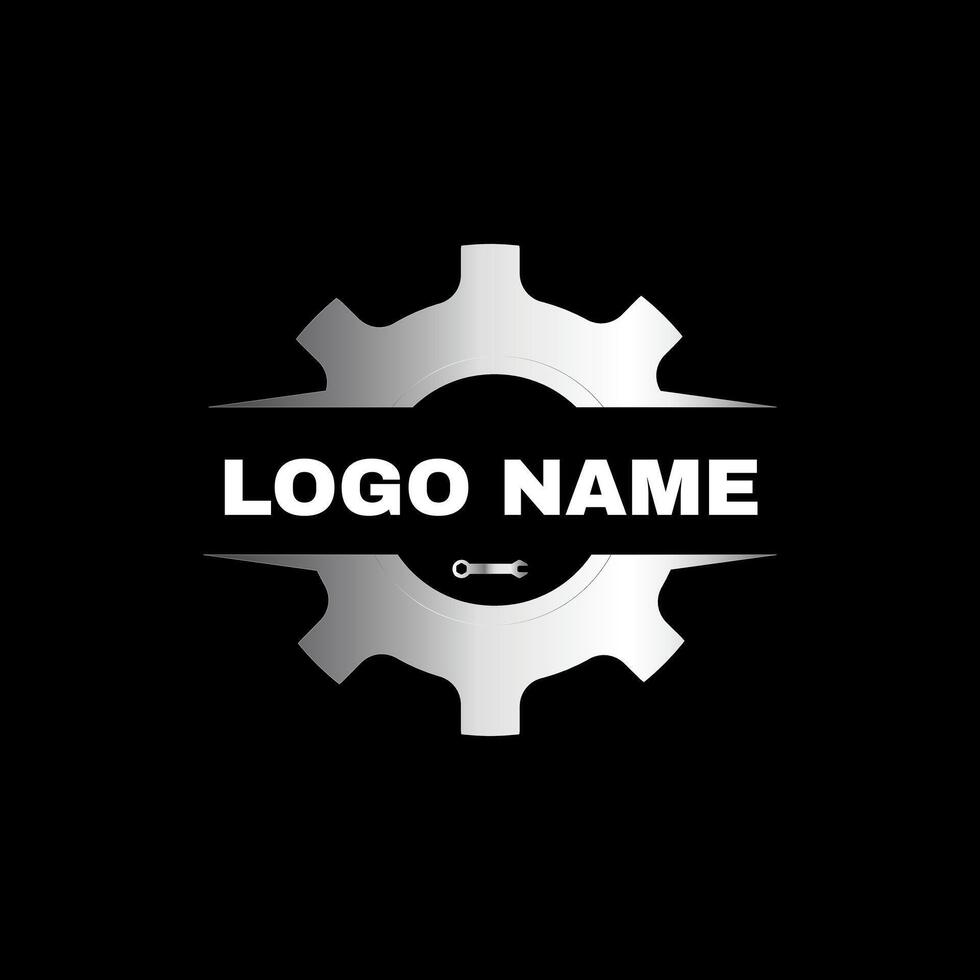 Mechanical transportation icon symbol logo design vector