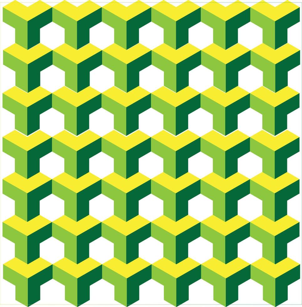 seamless pattern with hexagons design vector