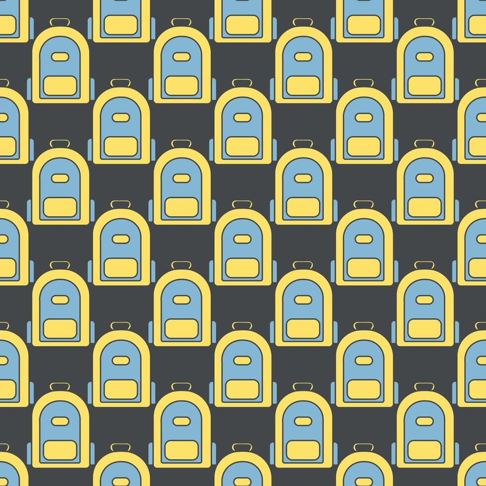 Seamless school pattern. Hand drawn doodle school background. Education illustration vector