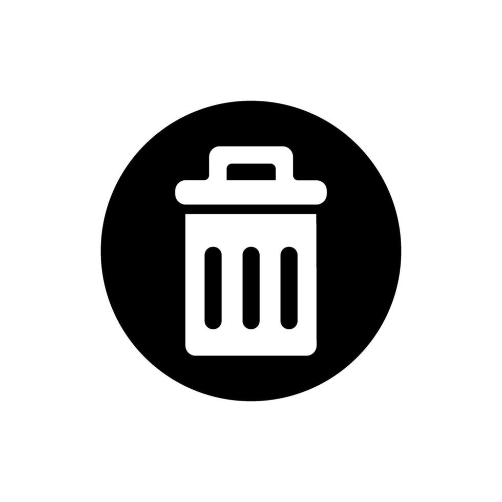 Trash can icon set. garbage illustration sign collection. basket symbol or logo. vector