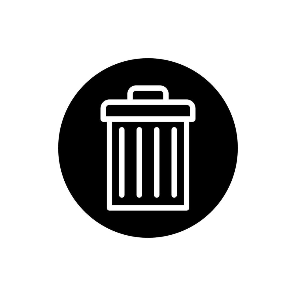 basura lata icono colocar. basura ilustración firmar recopilación. cesta símbolo o logo. vector