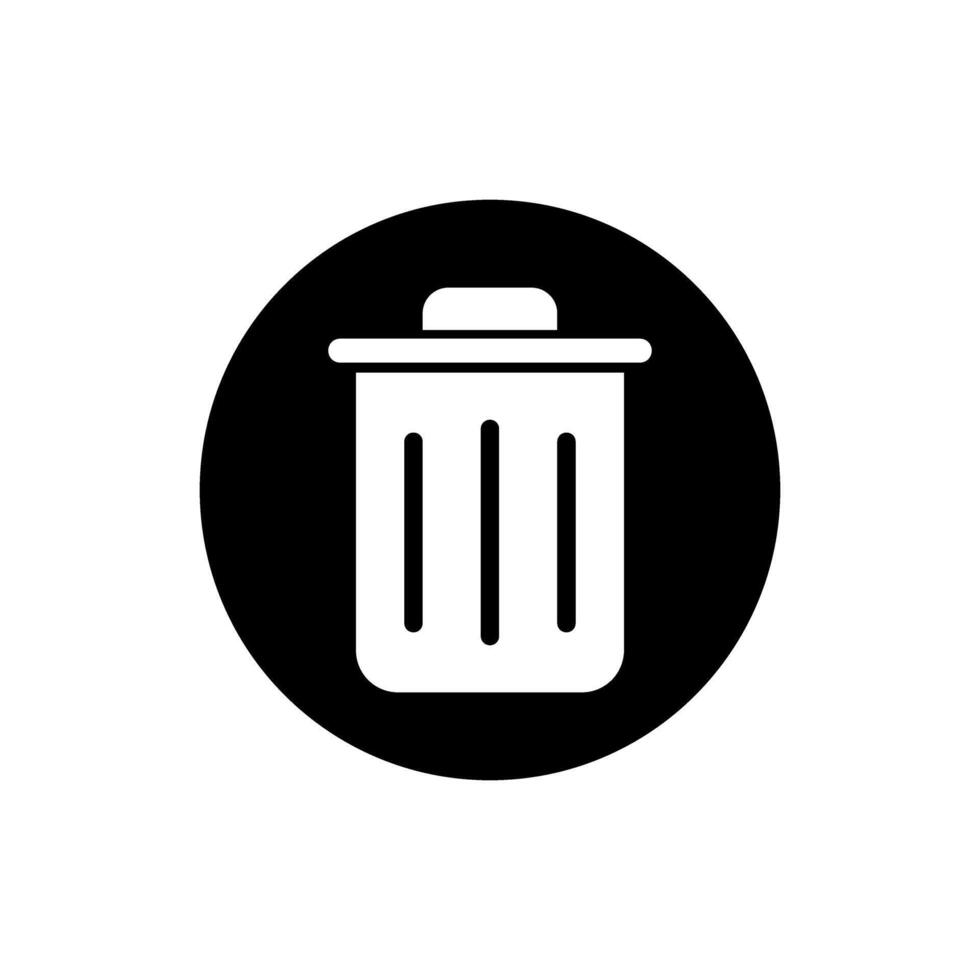 Trash can icon set. garbage illustration sign collection. basket symbol or logo. vector