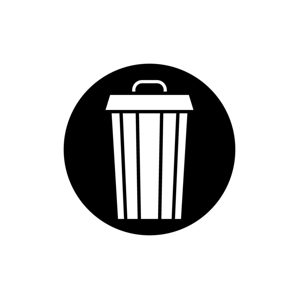 Trash can icon set. garbage illustration sign collection. basket symbol or logo. vector
