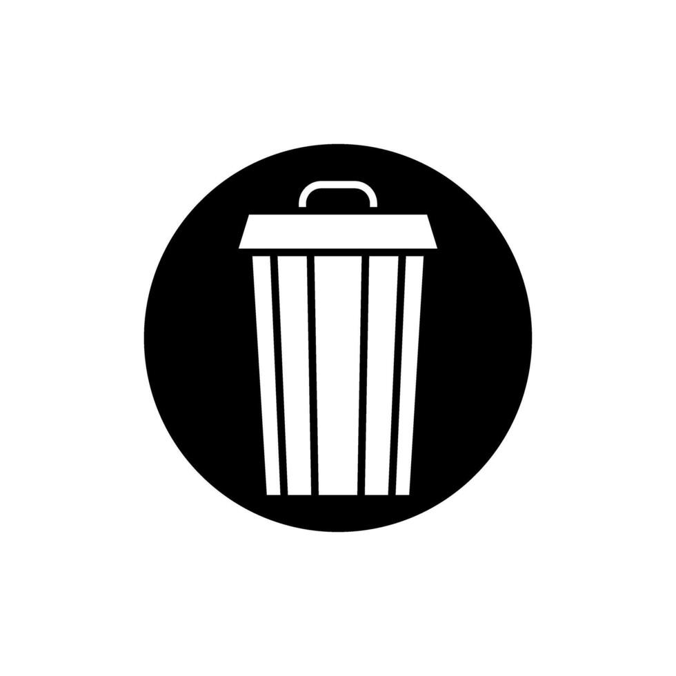 Trash can icon set. garbage illustration sign collection. basket symbol or logo. vector