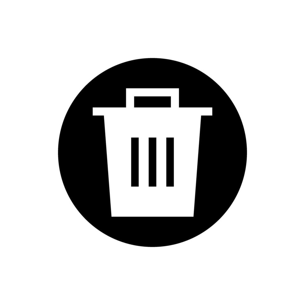 Trash can icon set. garbage illustration sign collection. basket symbol or logo. vector