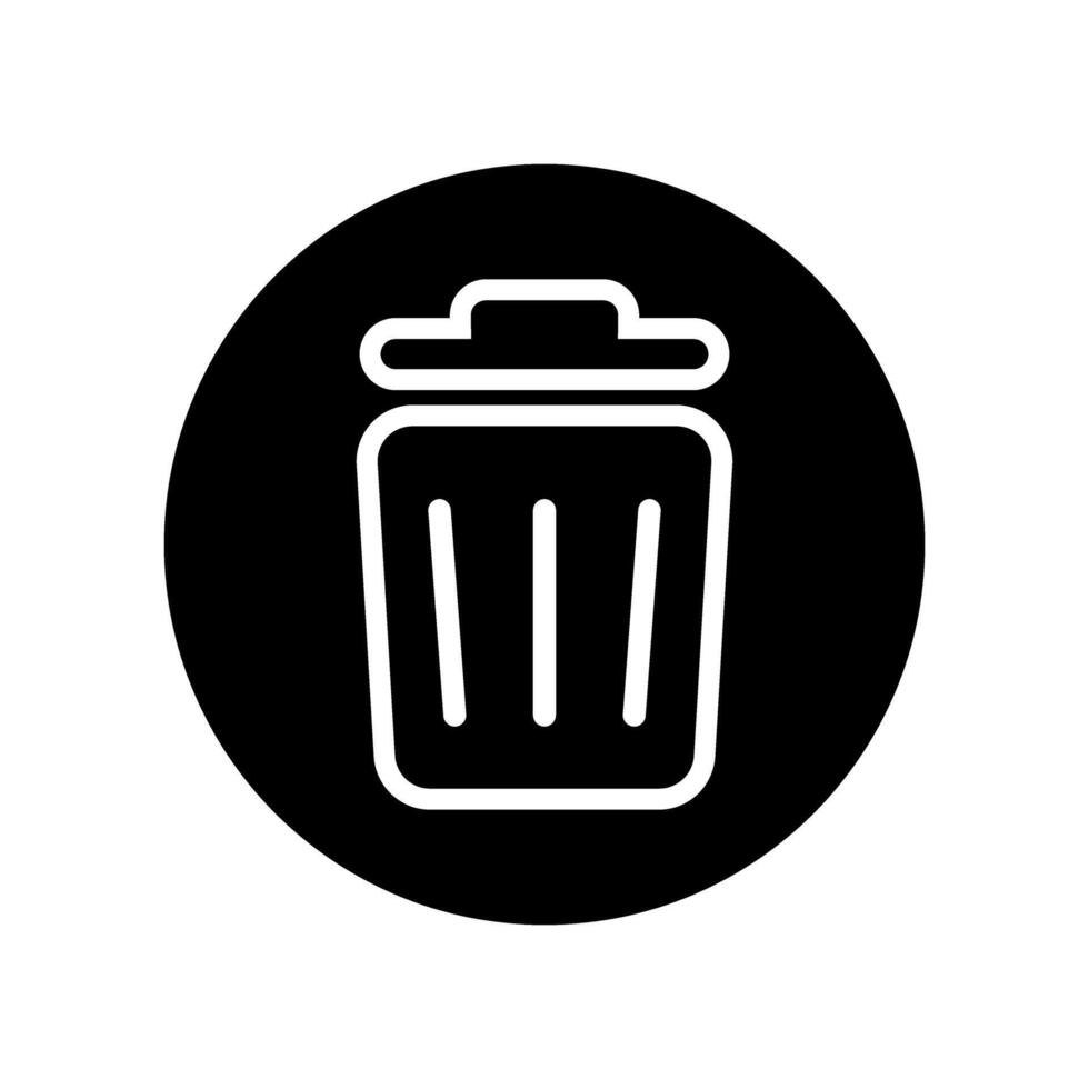 Trash can icon set. garbage illustration sign collection. basket symbol or logo. vector