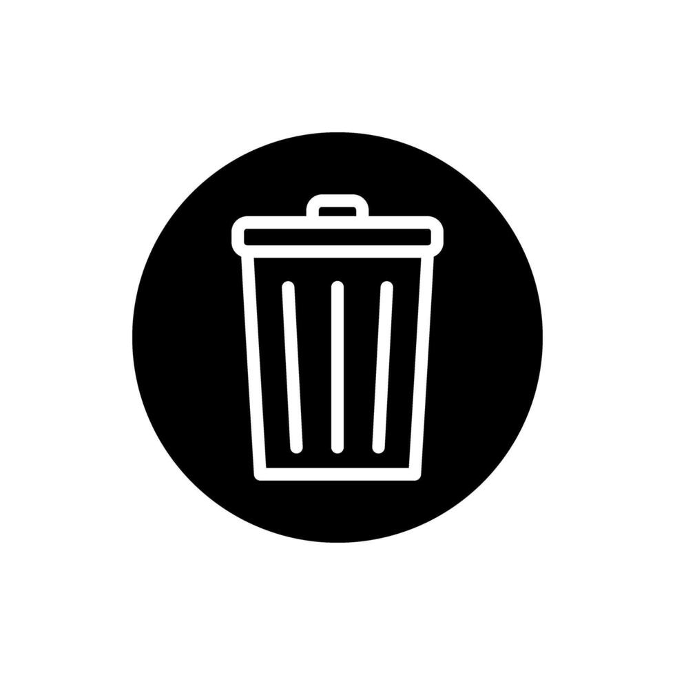 Trash can icon set. garbage illustration sign collection. basket symbol or logo. vector