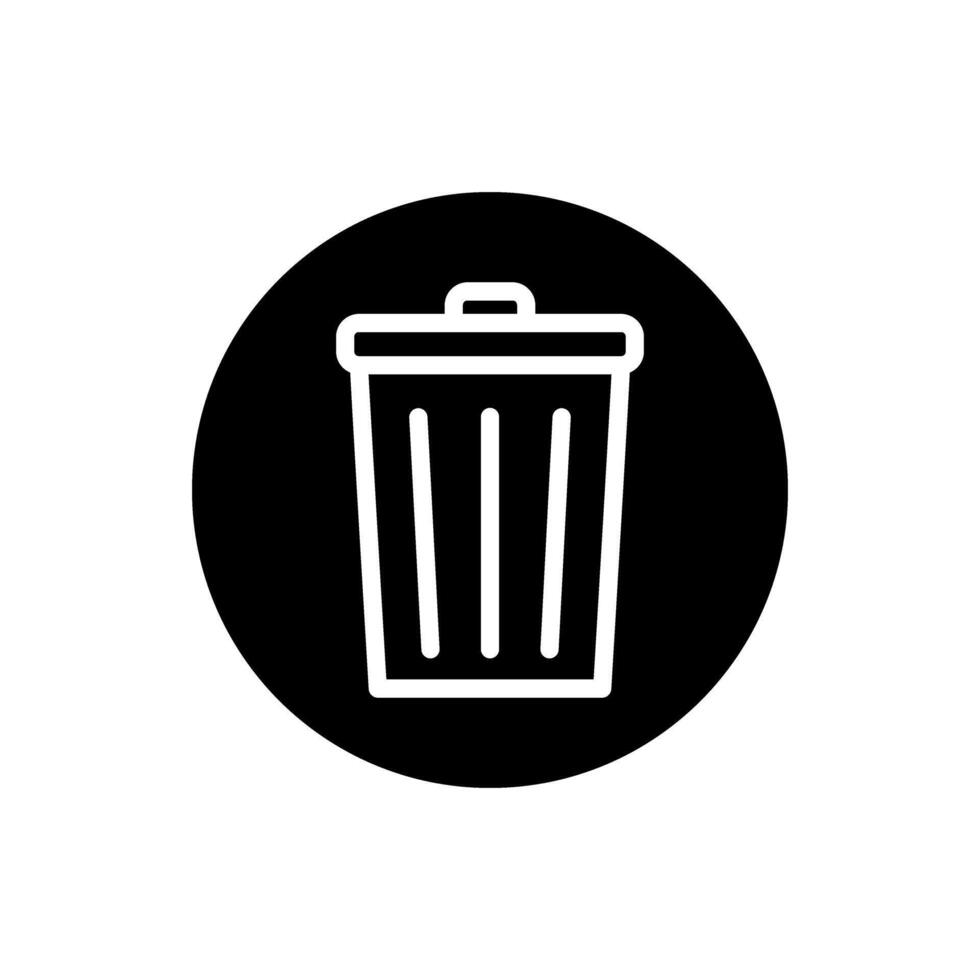 Trash can icon set. garbage illustration sign collection. basket symbol or logo. vector