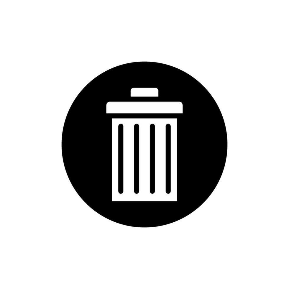 Trash can icon set. garbage illustration sign collection. basket symbol or logo. vector