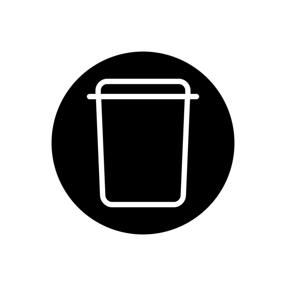 Trash can icon set. garbage illustration sign collection. basket symbol or logo. vector