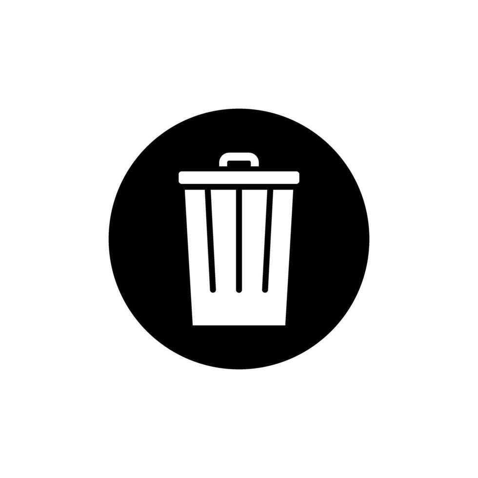 Trash can icon set. garbage illustration sign collection. basket symbol or logo. vector