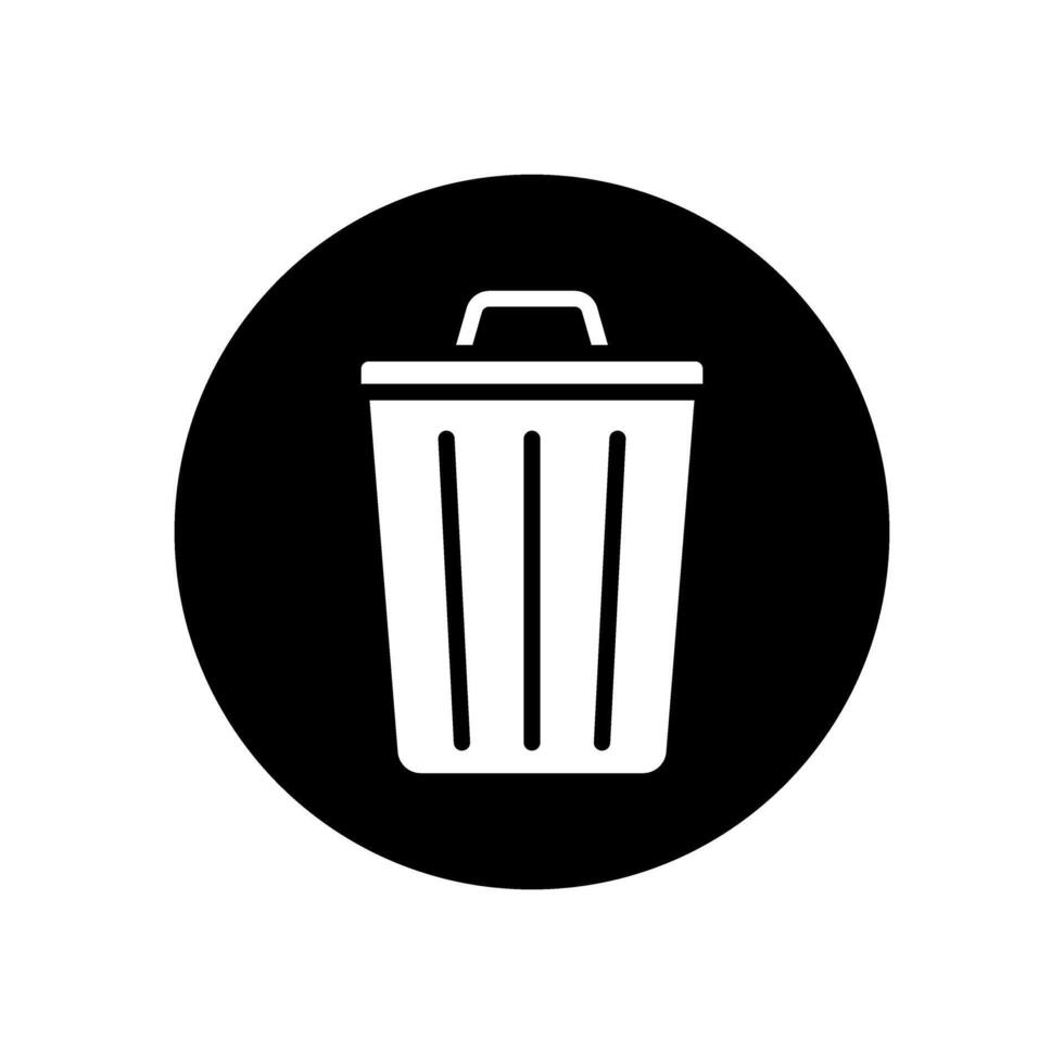 Trash can icon set. garbage illustration sign collection. basket symbol or logo. vector