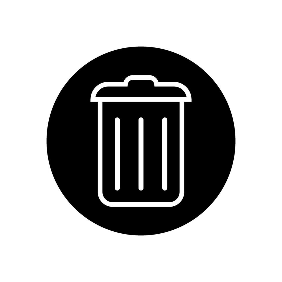 Trash can icon set. garbage illustration sign collection. basket symbol or logo. vector