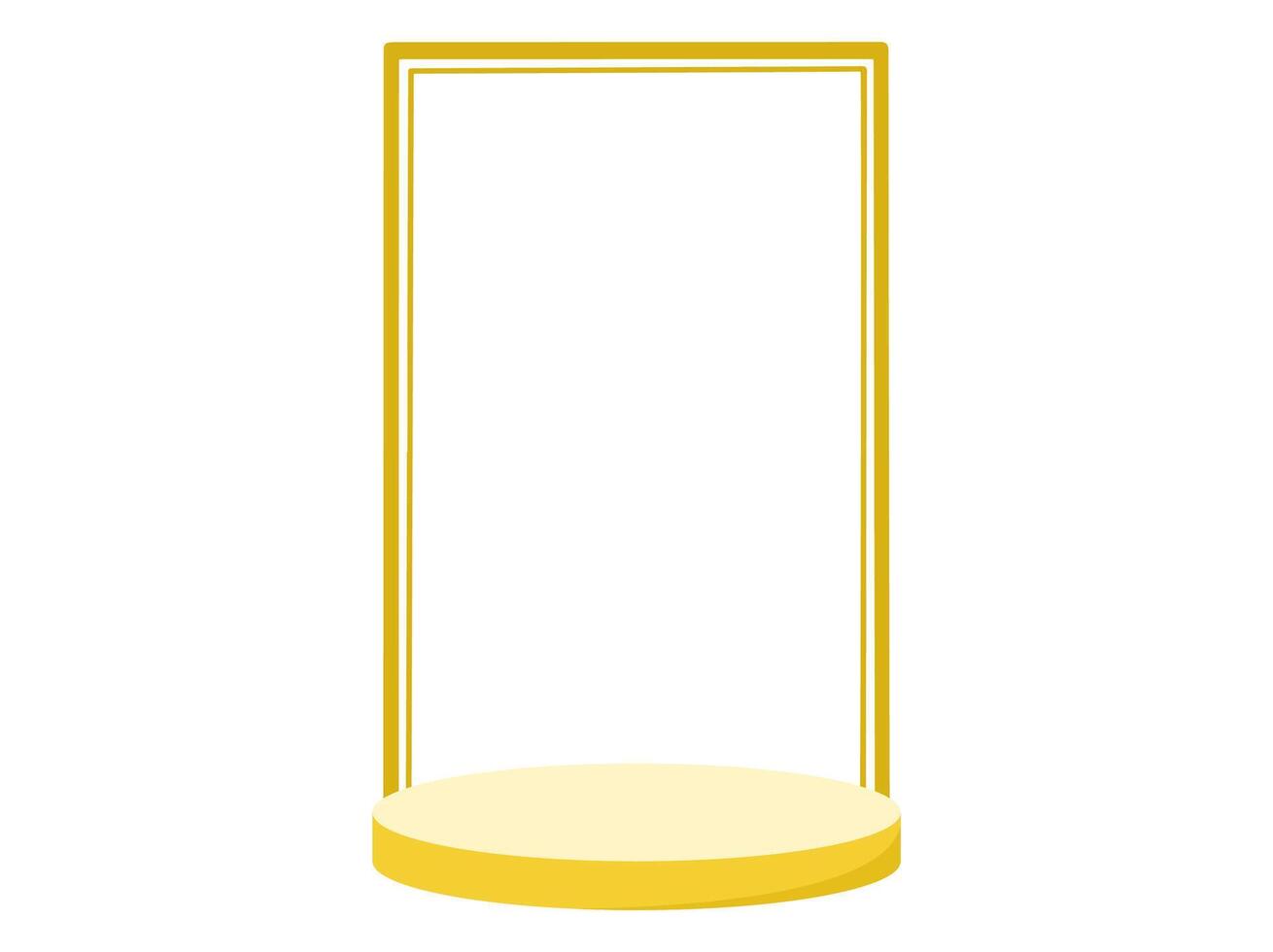 Empty Product Frame Podium Stage vector