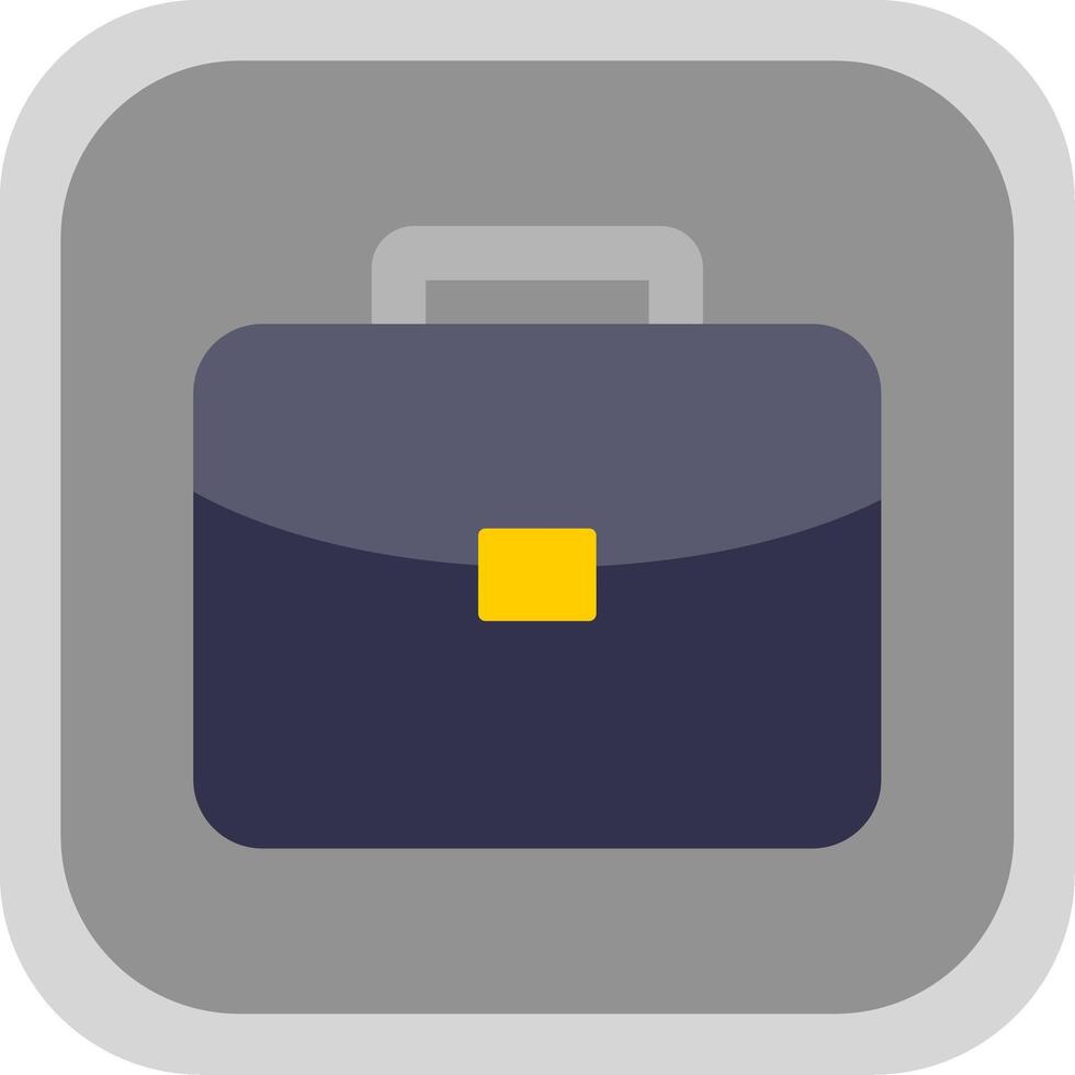 Brief Flat Round Corner Icon vector