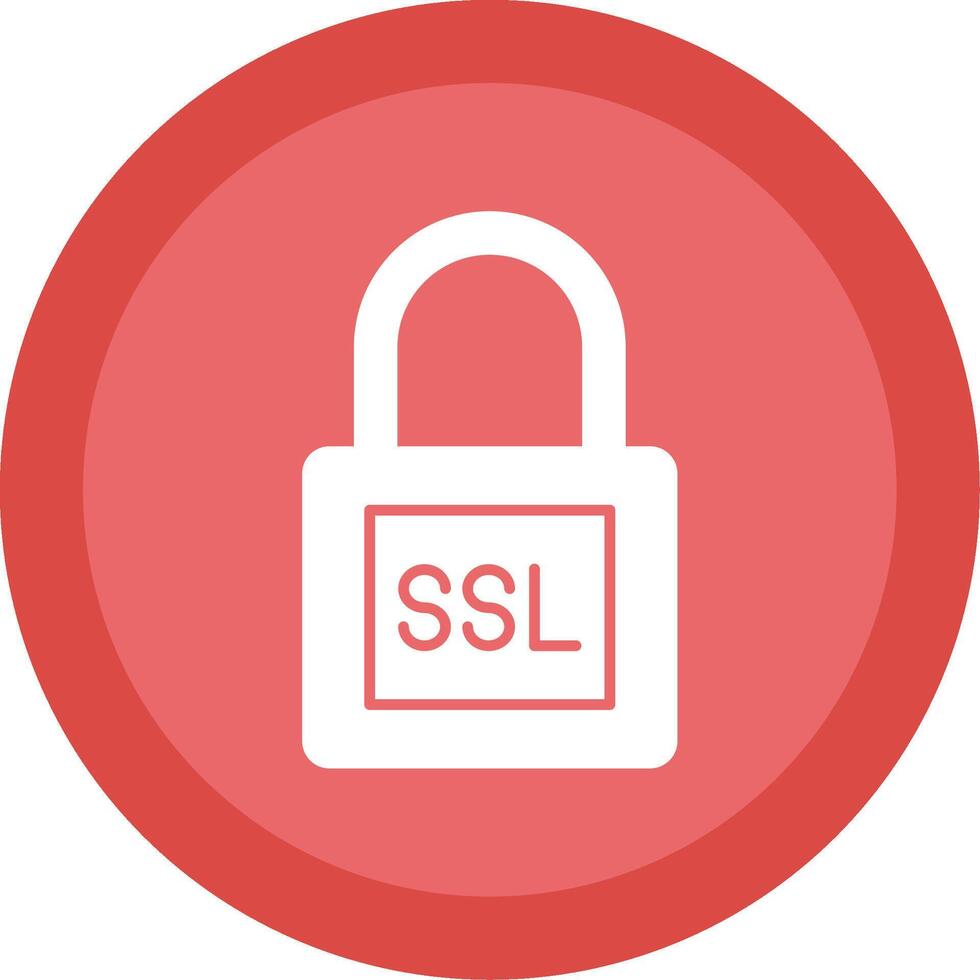 SSL Glyph Multi Circle Icon vector