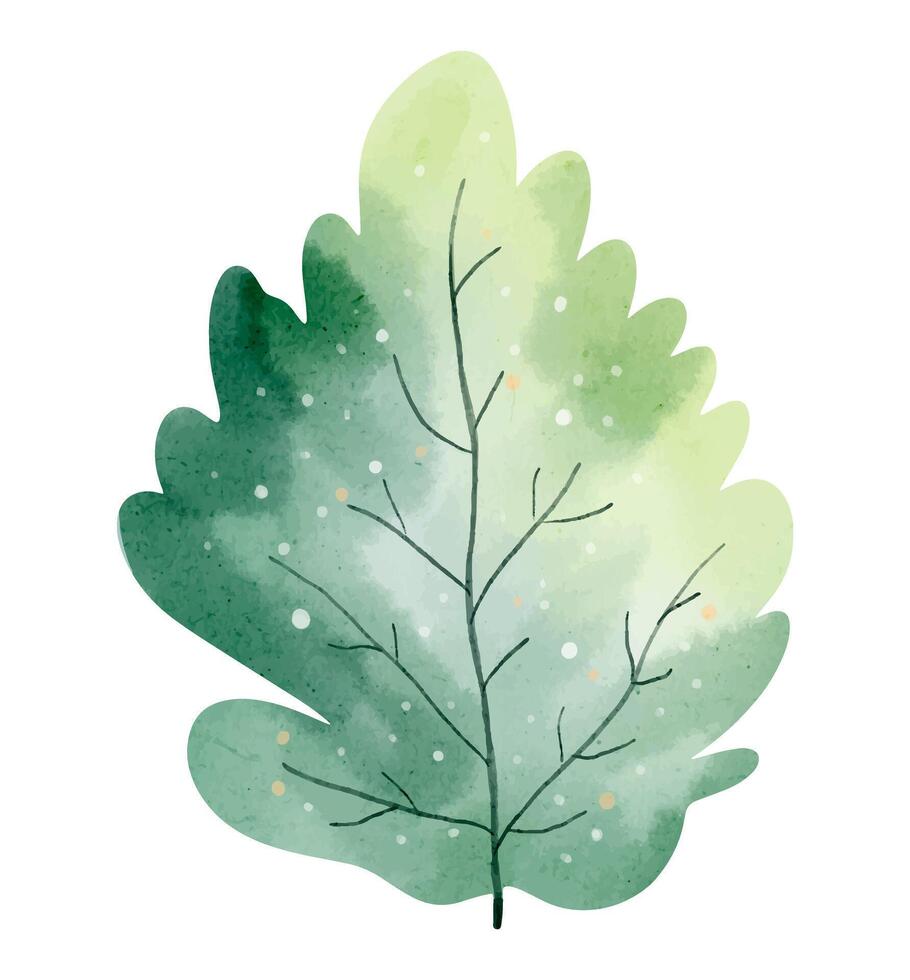 acuarela árbol. mano dibujado ilustración. acuarela bosque. acuarela naturaleza elemento vector