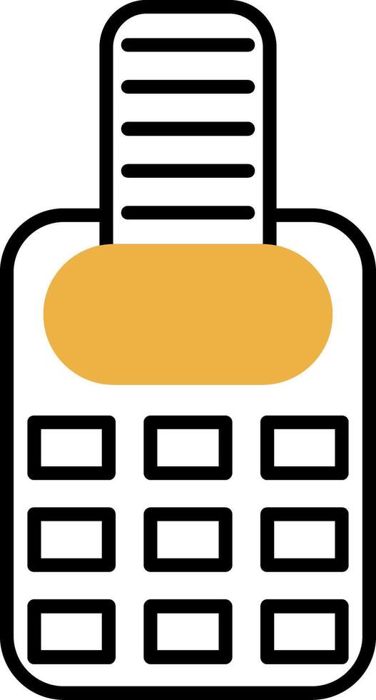 Point Of Service Skined Filled Icon vector