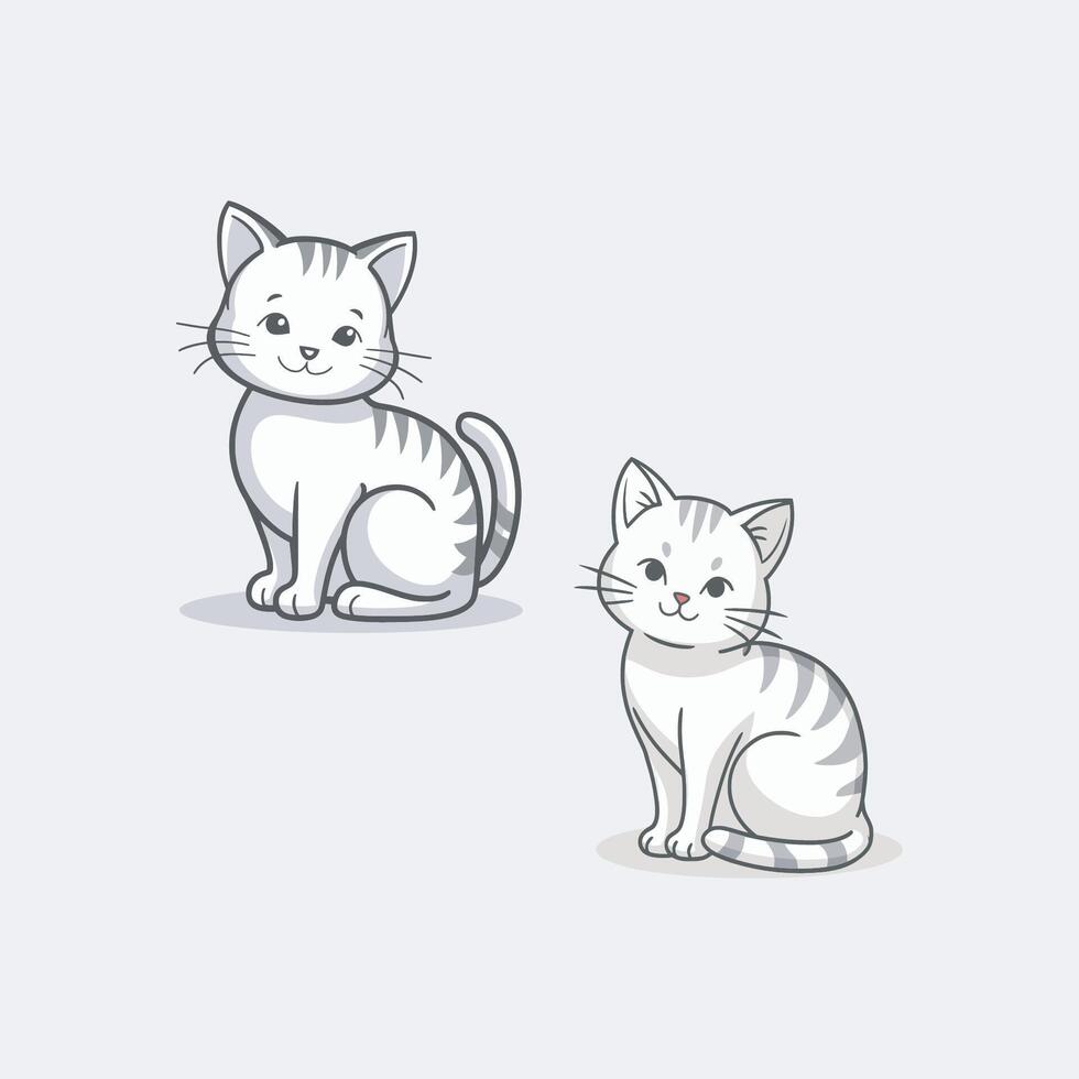 cat and mouse vector