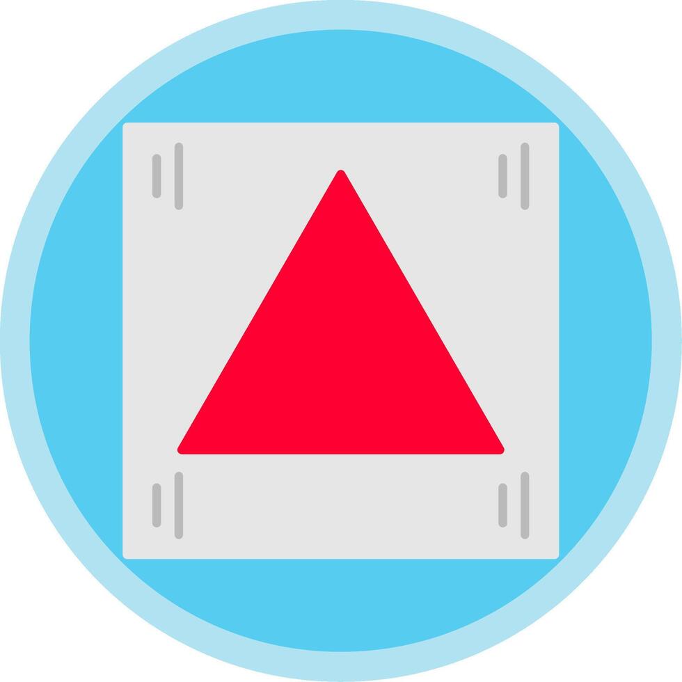 Triangle Flat Multi Circle Icon vector