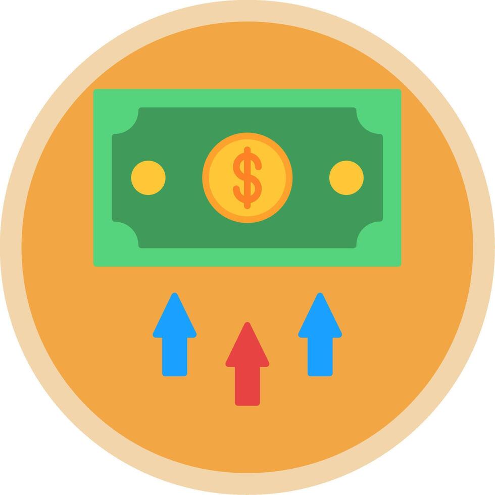Finance Flat Multi Circle Icon vector
