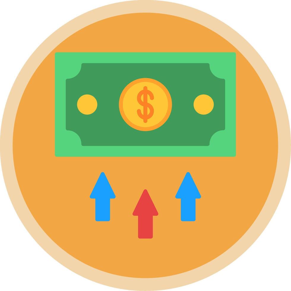 Finance Flat Multi Circle Icon vector