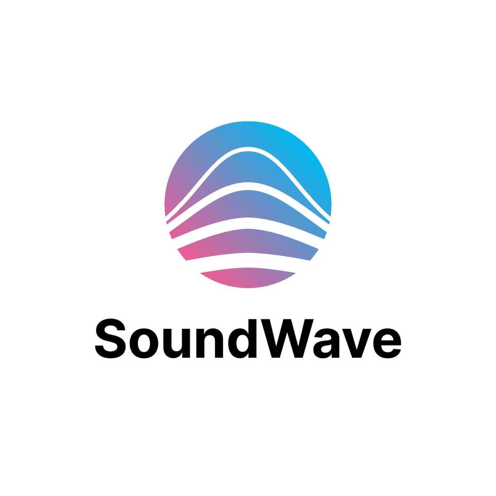 sonido ola Oceano logo vector