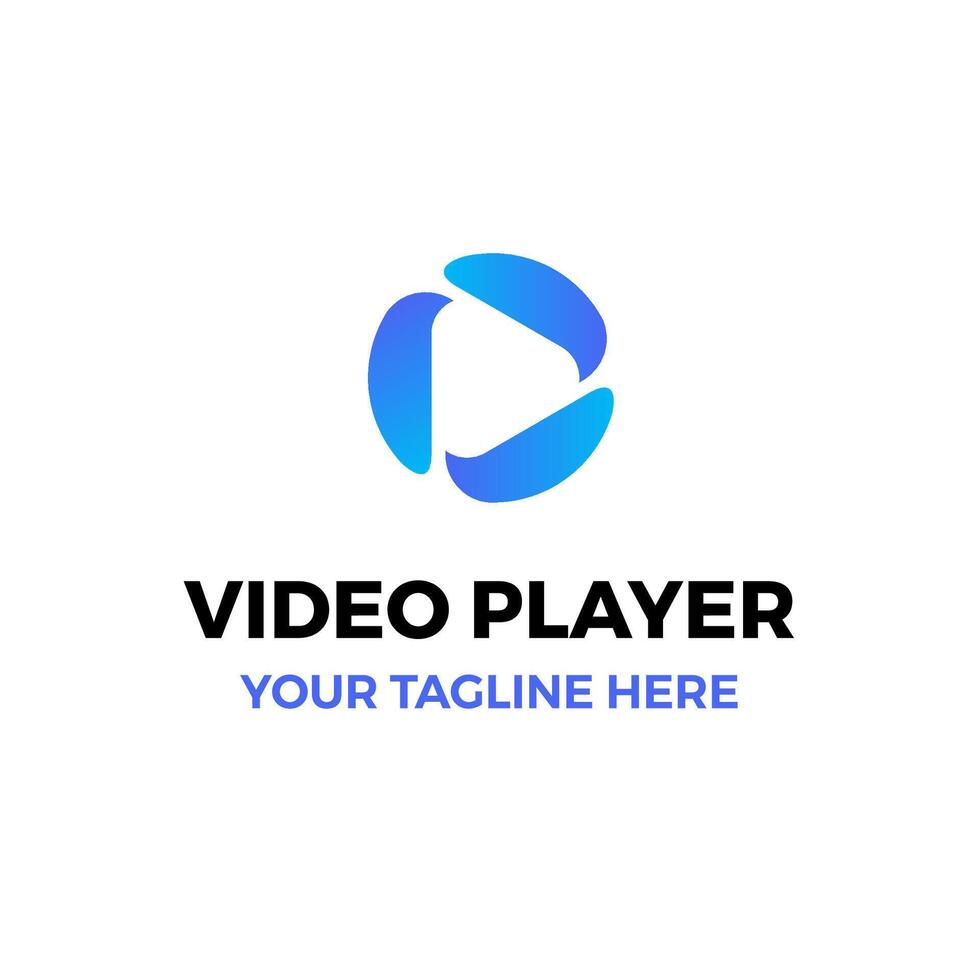 Play Button App Game Abstract Illustration Logo Icon Design Template Element vector