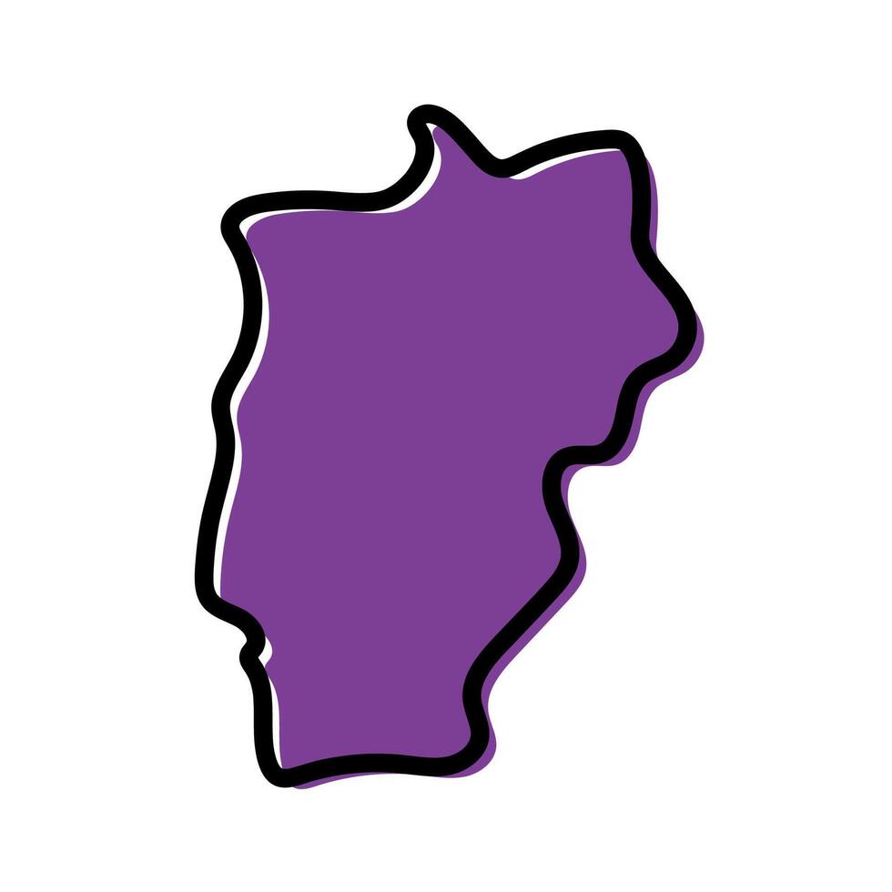 Ovorkhangai provinces of Mongolia map icon. vector