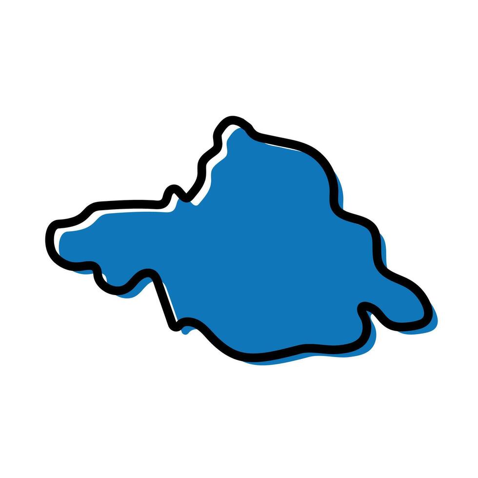 Arkhangai provinces of Mongolia map icon. vector