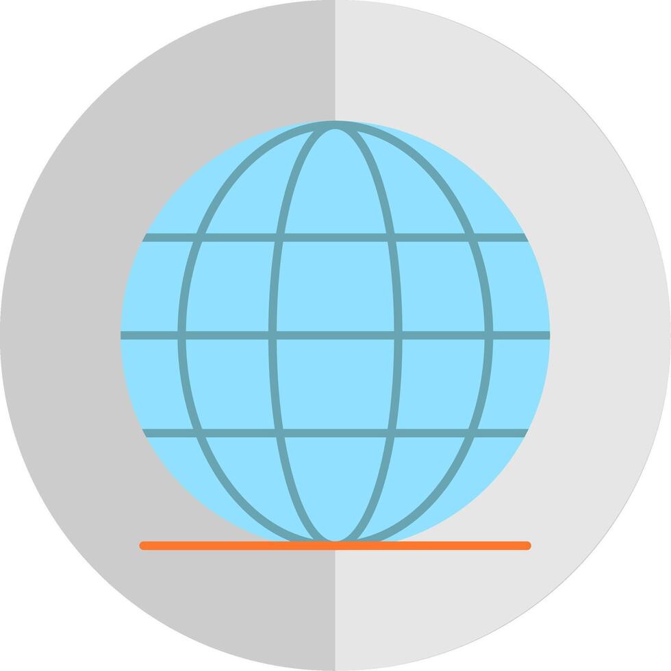 Worldwide Flat Scale Icon vector