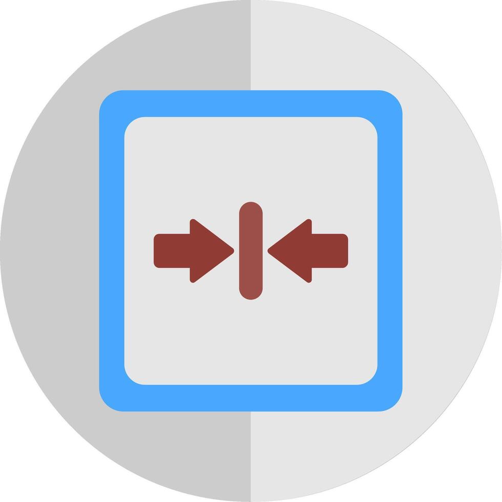 Minimize Flat Scale Icon vector