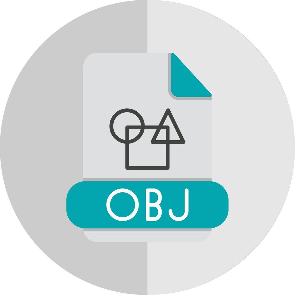 Obj Flat Scale Icon vector