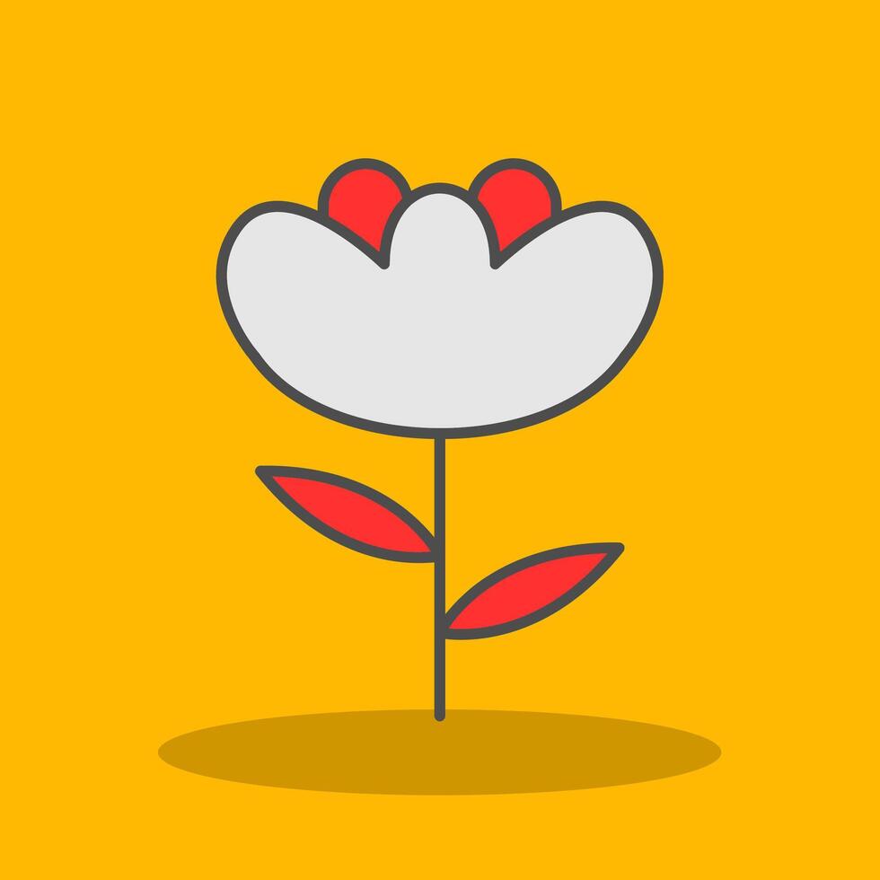 Iris Filled Shadow Icon vector