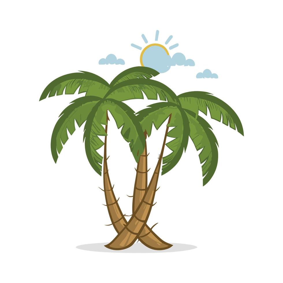 palm tree illustration vector