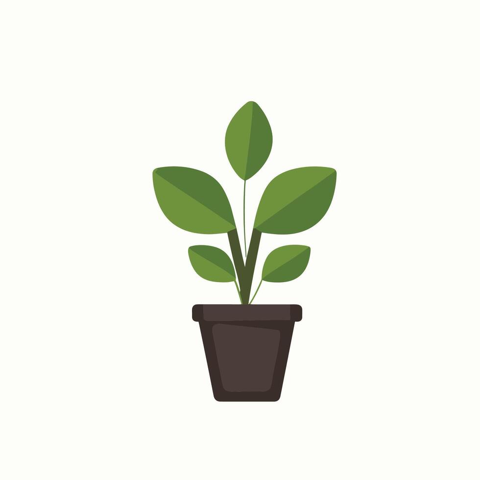 green leaf isolated on white background vector